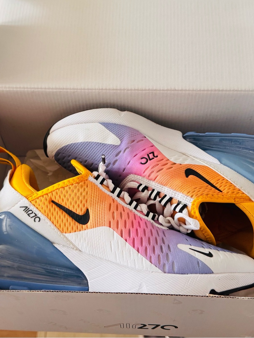Nike Women’s  — Purple, Pink & Orange.  W Air 270 Max Size W 6 1/2 - Picture 6 of 7